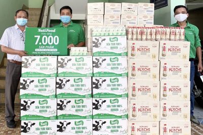 NutiFood tặng 7.000 sản phẩm sữa và thức uống dinh dưỡng cho 3 bệnh viện tại Đà Nẵng.